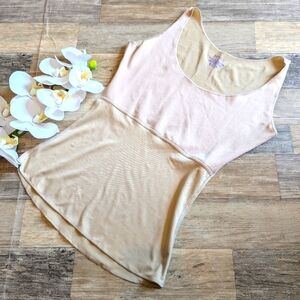 Spanx beige tank top shapewear shaping cami size M GUC